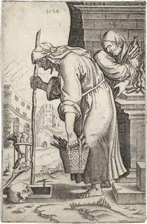 Los 5235 - Veneziano, Agostino - Die alter Frau zur Grube gehend - 0 - thumb
