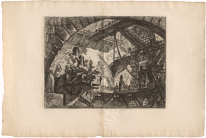 Los 5295 - Piranesi, Giovanni Battista - Gefangene auf einer vorspringenden Plattform - 0 - thumb