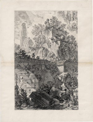 Los 5297 - Piranesi, Giovanni Battista - Frontispiz mit der Statue der Minerva - 0 - thumb