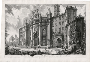 Los 5298 - Piranesi, Giovanni Battista - Veduta della Facciata della Basilica di S. Croce - 0 - thumb