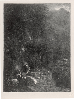 Los 5336 - Bresdin, Rodolphe - La sainte famille aux cerfs  - 0 - thumb