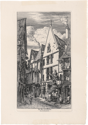Los 5386 - Meryon, Charles - La Rue des Toiles, à Bourges - 0 - thumb