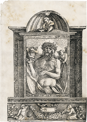 Los 5690 - Schäufelein, Hans - Ecce Homo (Der Schmerzensmann in einer Umrahmung) - 0 - thumb
