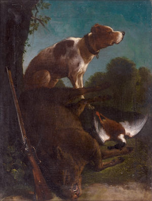 Los 6028 - Ridinger, Johann Elias - Jagdhund mit Wildbret - 0 - thumb