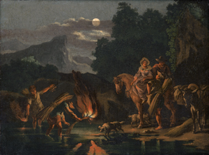 Los 6035 - Niederländisch - 18. Jh. . Die Flusskrebsfischer bei Nacht - 0 - thumb