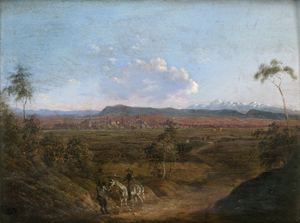 Los 6044 - Deutsch - um 1800. Vorgebirgslandschaft mit Reiter und seinem Begleiter - 0 - thumb