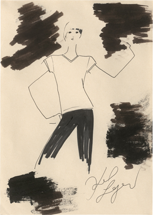Los 6673 - Lagerfeld, Karl - Modezeichnung - 0 - thumb