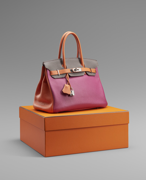 Los 6676 - Hermès - HSS Birkin 30, Tri color, Fuchsia, Orange, Taupegrau, Palladium Hardware, 2012 - 0 - thumb