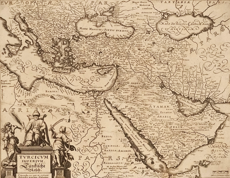 Lot 67, Auction  125, Merian, Matthäus, Turcicum Imperium. Kupferkarte. Um 1646