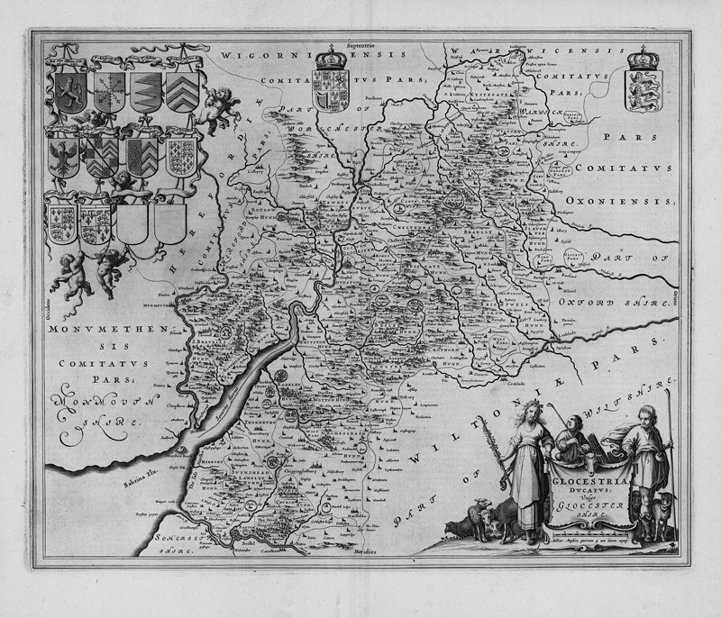 Lot 84, Auction  125, Blaeu, Joan, Glocestria Ducatus.  Amsterdam, Joan Blaeu, um 1645