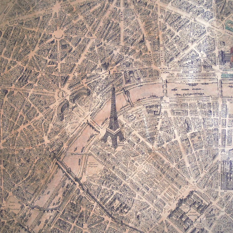 Lot 123, Auction  125, Peltier, Georges, Plan de Paris a vol d'oiseau. Paris, Blondel la Rougery, 1953