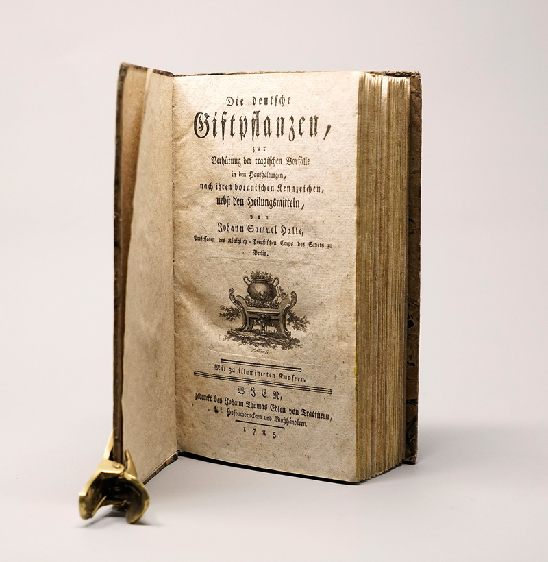 Lot 359, Auction  125, Halle, Johann Samuel, Die deutsche Giftpflanzen. Band I. Wien, Trattner, 1785