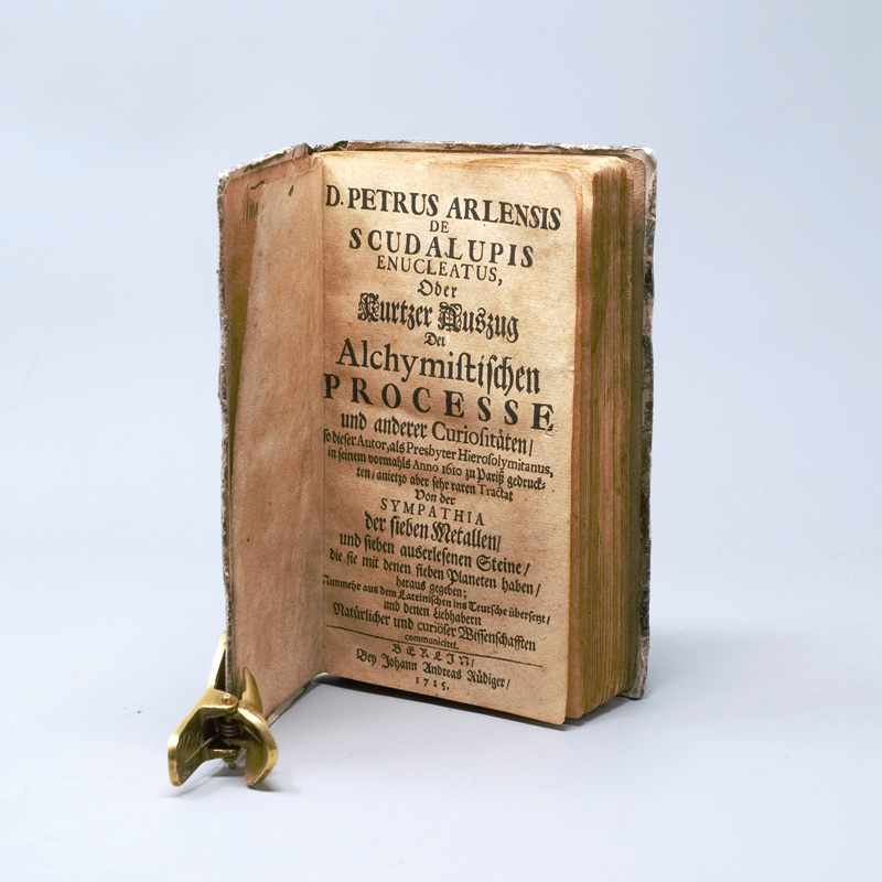 Lot 448, Auction  125, Arlensis de Scudalupis, Petrus, Enucleatus, oder Kurtzer Auszug der alchymistischen Processe und anderer Curiositäten. Berlin, Johann Andreas Rüdiger, 1715