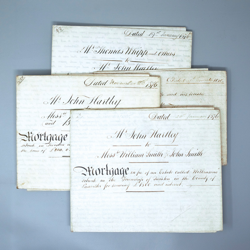 Lot 470, Auction  125, Englische Pergamenturkunden, Konvolut von fünf englischen Pergamenturkunden, den Kauf von Immobilien betreffend. England, 1840-1876
