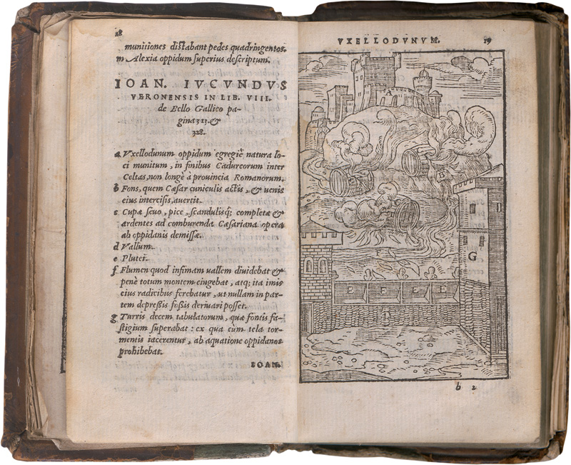 Lot 722, Auction  125, Caesar, Gaius Julius, Rerum ab se gestarum commentarii. Ad codicum vetustissimorum fidem summa diligentia castigati. Lyon, Sebastianus Gryphius, 1546. - Erste Ausgabe