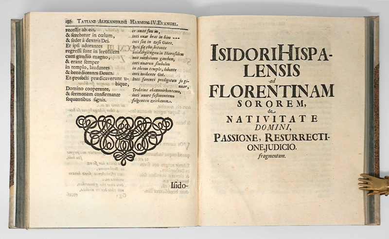 Lot 844, Auction  125, Palthen, Johann Philipp und Tatian, Harmoniae evangelicae antiquissima. Greifswald, G. H. Adolph für J. W. Fickweiler, 1706