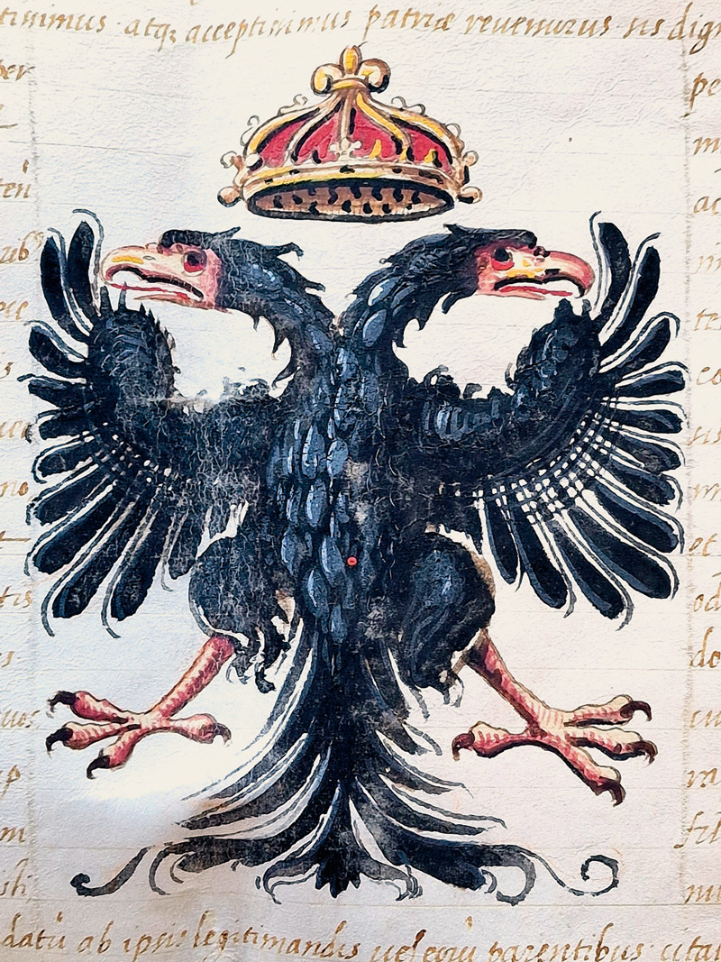 Lot 1036, Auction  125, Karl V., Aloysius, miseratione divina tituli S. Marci. Urkunde in lateinischer Handschrift 