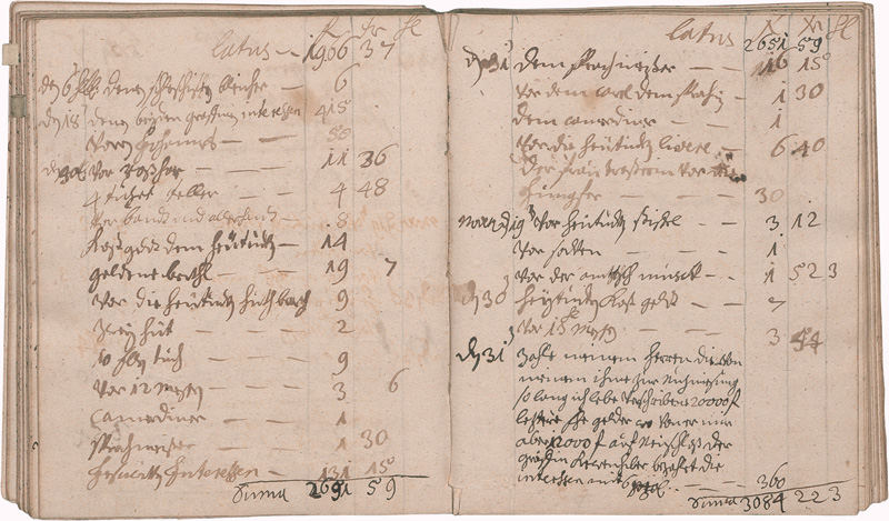 Lot 1071, Auction  125, Neuschloß, Kontorbuch aus der Kaunitz-Bibliothek Neuschloß. Deutsche Handschrift auf Papier