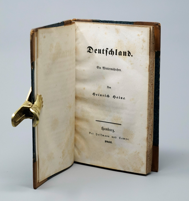 Lot 1603, Auction  125, Heine, Heinrich, Deutschland. Ein Wintermährchen. Hamburg, Hoffmann u. Campe, 1844. - Erster Separatdruck