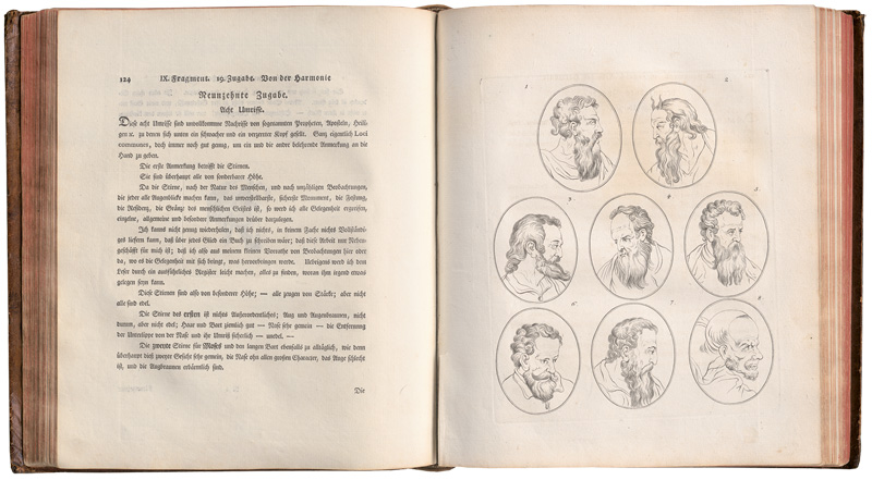Lot 1645, Auction  125, Lavater, Johann Caspar, Physiognomische Fragmente. Leipzig und Winterthur, Erben Weidmann und Reich bzw. Heinrich Steiner und Compagnie, 1775-1778. - Erste Ausgabe