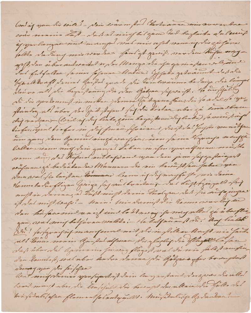 Lot 2001, Auction  125, Arnim, Bettine von, 2 eigenhändige Brief-Entwürfe. 1854