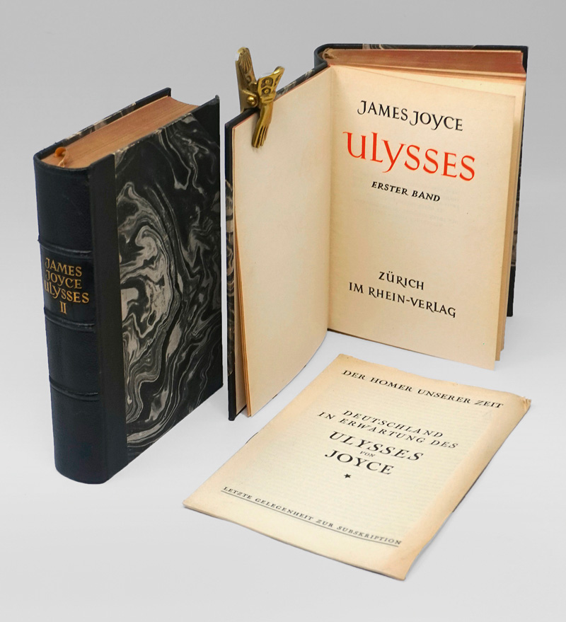 Lot 3176, Auction  125, Joyce, James, Ulysses. Vom Verfasser geprüfte definitive deutsche Ausgabe. Zürich, Rhein-Verlag, 1930