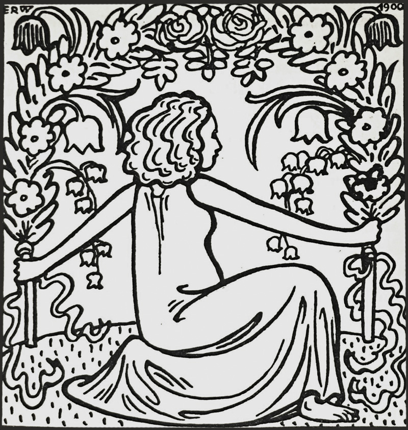 Lot 3301, Auction  125, Rilke, Rainer Maria, Vom lieben Gott und Anderes. Leipzig, Insel, 1900. - Erste Ausgabe
