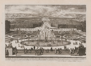 Los 1258 - Perelle, Gabrielle und Nicolas - Sammelband mit 89 Kupfertafeln aus verschiedenen graphischen Folgen mit Ansichten von Paris, Versailles und Umgebung. Paris, Mariette bzw. Langlois, um 1680 - 0 - thumb