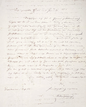 Los 2611 - Hanfstaengl, Franz - Brief an den Weimarer Hofmaler Johann Heinrich Schramm.1845 - 0 - thumb