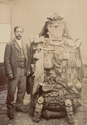 Lot 4007, Auction  126, Amazonia, Charles Kroehle with Peruvian mummy; Peruvian mummy