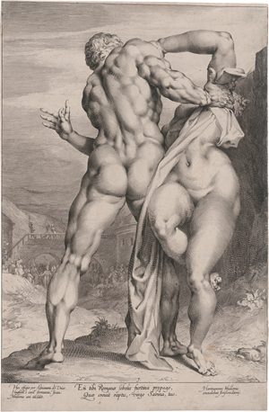 Lot 5177, Auction  126, Muller, Jan Harmensz., Der Raub einer Sabinerin, Rückenansicht