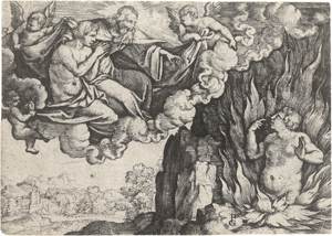 Lot 5187, Auction  126, Pencz, Georg, Die Parabel des reichen Mannes und des armen Lazarus