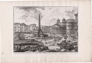 Lot 5315, Auction  126, Piranesi, Giovanni Battista, Veduta della Piazza della Rotonda