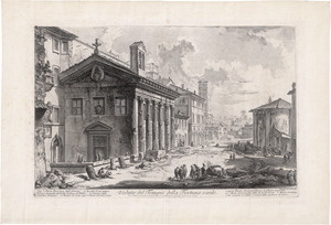 Lot 5319, Auction  126, Piranesi, Giovanni Battista, Veduta del Tempio della Fortuna virile