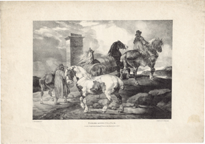 Lot 5363, Auction  126, Géricault, Théodore - nach, Horses going to a fair