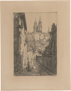 Lot 5439, Auction  126, Jahn, Georg, Leinwebergasse in Meißen