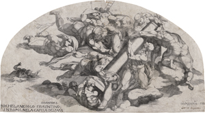 Lot 5487, Auction  126, Barbiere, Domenico del, Die Engel tragen die Werkzeuge der Passion Christi