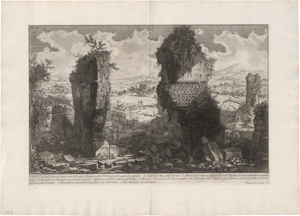 Lot 5658, Auction  126, Piranesi, Giovanni Battista, Veduta degli Avanzi sopra terra dell'antico Ustrino