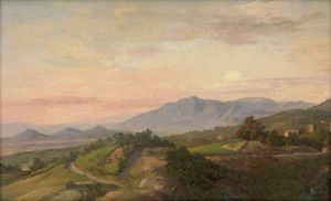 Lot 6069, Auction  126, Blaas, Carl von, Blick über die römische Campagna mit den Albaner Bergen