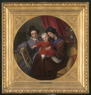 Los 6075 - Hopfgarten, August Ferdinand - Gruppenbildnis mit Kind und zwei Frauen - 1 - thumb