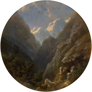 Lot 6118, Auction  126, Kummer, Robert, Alpenlandschaft mit Hochgebirgsjäger