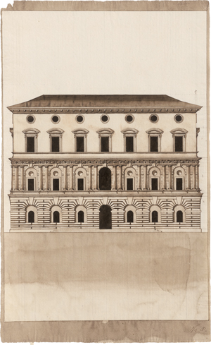 Lot 6550, Auction  126, Deutsch, um 1800. Entwürfe zu Palazzi und Villen im Stil der italienischen Renaissance