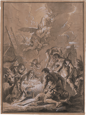Lot 6560, Auction  126, Oberitalienisch, um 1730/40. Die Anbetung der Hirten