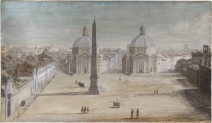 Lot 6568, Auction  126, Colonnelli-Sciarra, Salvatore, Piazza del Popolo in Rom