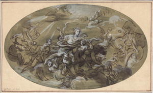 Lot 6582, Auction  126, Italienisch, 18. Jh. Die Himmelfahrt der hl. Katharina