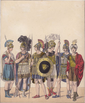 Lot 6621, Auction  126, Dähling, Heinrich Anton, Ein Schiffskapitain, drei Macedonische Feldherren, ein Herold und der Anführer der Meder