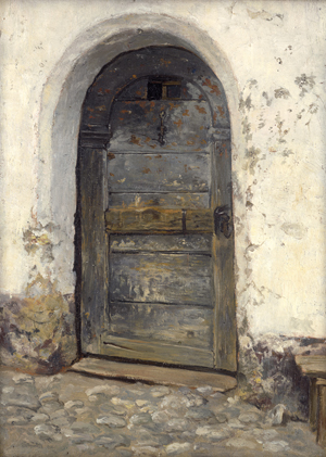 Lot 6688, Auction  126, Süddeutsch, um 1850. Studie einer verwitterten Tür
