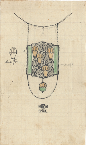 Lot 6735, Auction  126, Pflaumer, Eugen, Zwei Entwürfe für Anhänger