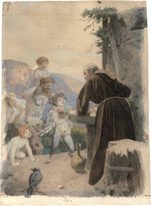 Los 6738 - Stichart, Alexander Otto - Die Geschichte vom Einsiedler und dem Satyrknaben - 1 - thumb