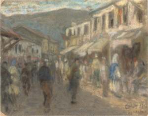 Lot 7018, Auction  126, Orlik, Emil, Straßenszene